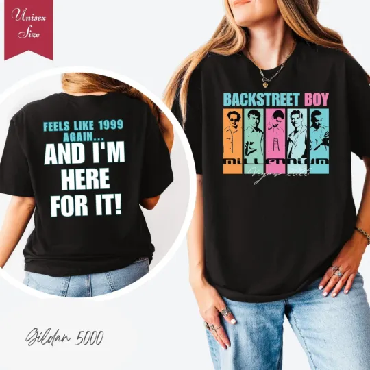 Discover Backstreet Boys Vegas 2025 Shirt, BSB Fan Shirt, Millennium Vegas 2025 T-shirt
