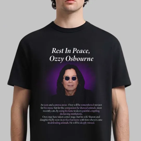 Discover Ozzy Osbourne - Blizzard Of Ozz Rest In Peace Forever 1948-2025 T-Shirt