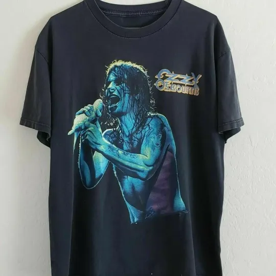 Discover 90s Ozzy Osbourne Concert Short Sleeve Black All Size Shirt