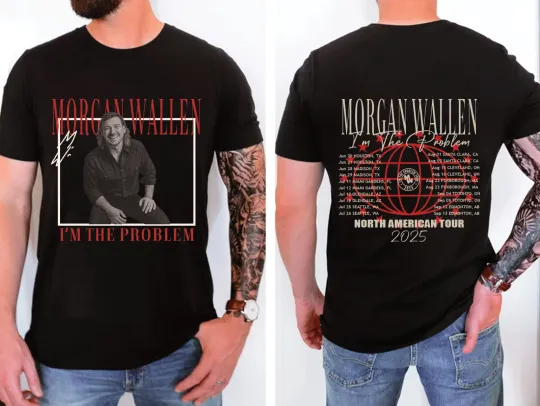 Discover Wallen Western I’m The Problem Tour 2025 T-Shirt, Gift for fans Country-Pop, Rock