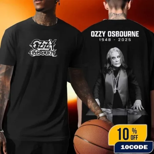 Discover Ozzy Osbourne RIP 1948-2025 Godfather of Metal 57 Year Legacy T-Shirt