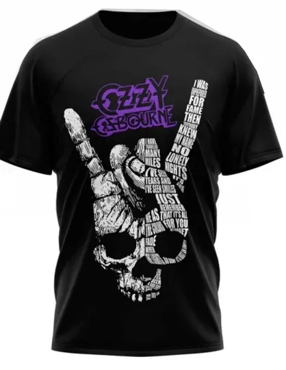 Discover HOT NEW Ozzy Osbourne rock n roll black T-shirt JJ5629