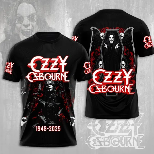 Discover Ozzy Osbourne 2025, The Memories, Prince of Darkness, 3D T-Shirt