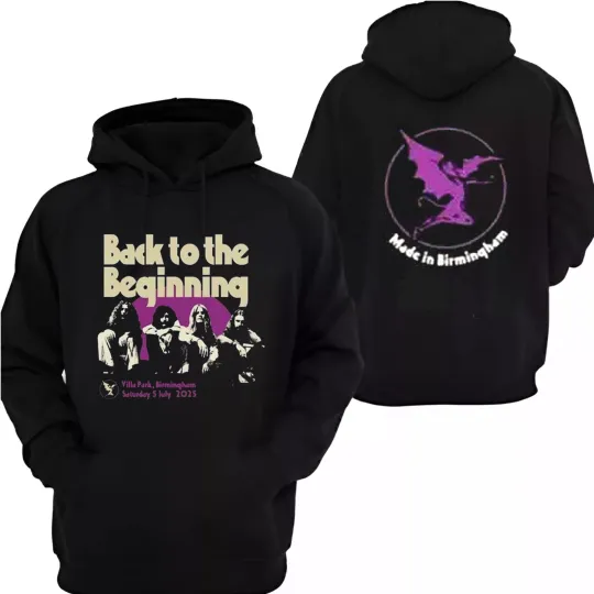 Discover Black Sabbath x Ozzy Osbourne Back To The Beginning 2025 Hoodie