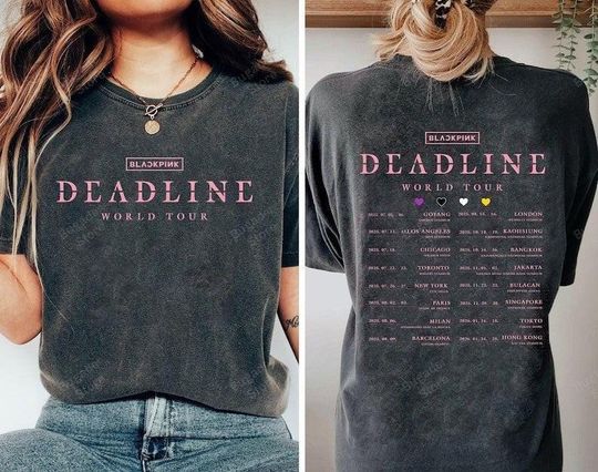 Discover BLACKPINK Deadline Tour T-Shirt, Vintage tee
