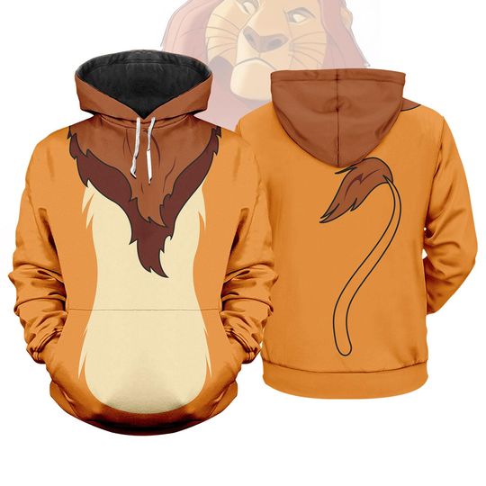 Discover Mufasa Lion King Costume Hoodie, Disneyyy Dad Cosplay Hoodie