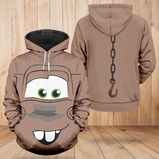 Discover Mater Face Hoodie, carss Tow Truck Character