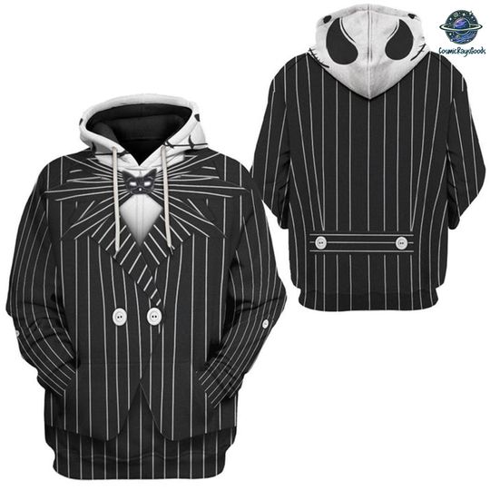 Discover All Over Print Jackk Skellingtonn Hoodie