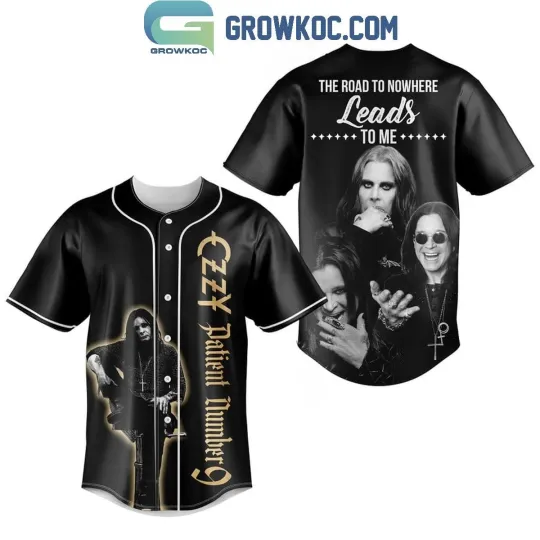 Discover Ozzy Osbourne The Road To Nowhere Leads To Me Baseball Jersey