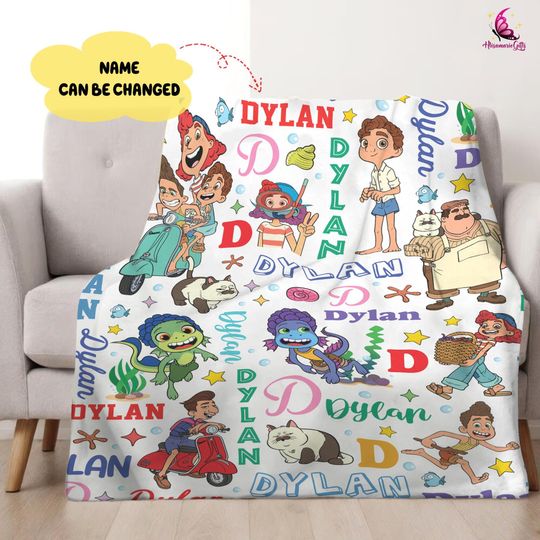 Discover Personalized Luca Blanket, Disneyyland Blanket, Luca Movie, Luce Blanket, Birthday Gifts Blanket