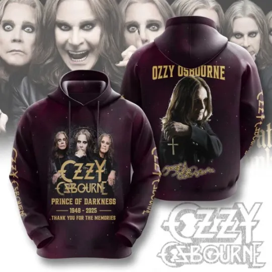 Discover Black Sabbath x Ozzy Osbourne 3D Hoodie, Thank You