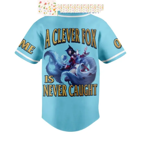 Discover Ahri The Nine Tailed Fox Personalized Baseball Jersey