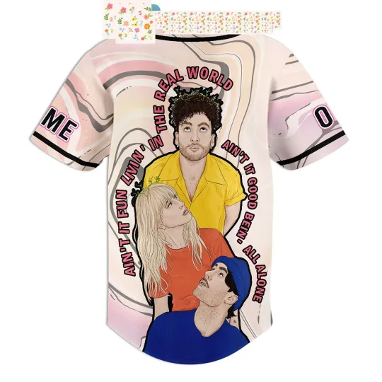 Discover Paramore Ain t It Fun Livin In The Real World Personalized Baseball Jersey