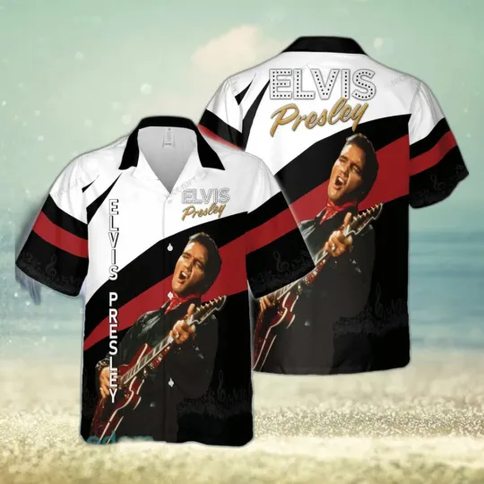 Discover Elvis Presley Hawaiian 3D Shirt Style 6 For Men And Women Gift Beach Shirt