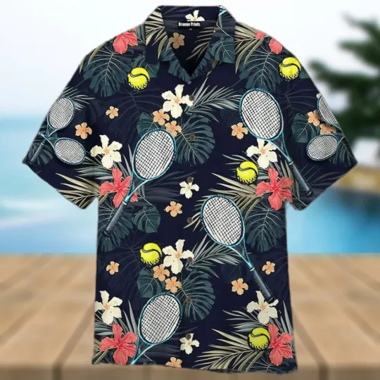 Discover Tennis Aloha 3D Hawaiian Shirt For Men And Women