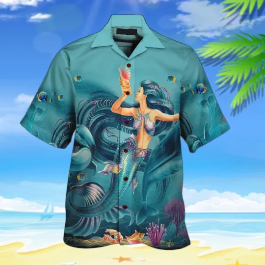 Discover Mermaid Beautiful Hawaiian Shirt