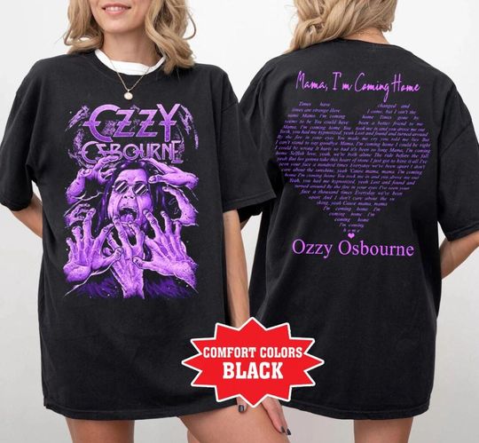 Discover Ozzy Osbourne Bootleg 2 Side  Shirt, No More Tour Shirt, Ozzy Osbourne Retro T-Shirt