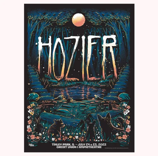 Discover Hozier Jul 24 - 25 2025 Tinley Park IL Tour Poster