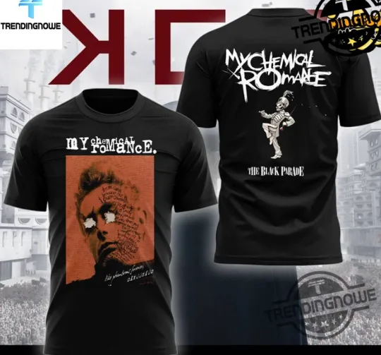 Discover My Chemical Romance The Black Parade Mcr Tour 2025 AOP 3D T-Shirt