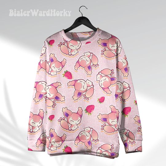 Discover Skitts Cute 3D Sweatshirt Shiny Anime Sweatshirt Gifts