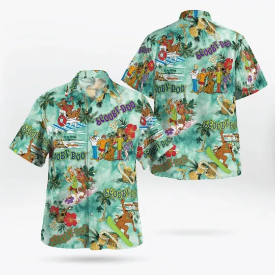 Discover Scooby Doo & Friends Surfing Summer Tropical Vibe Hawaiian Shirt