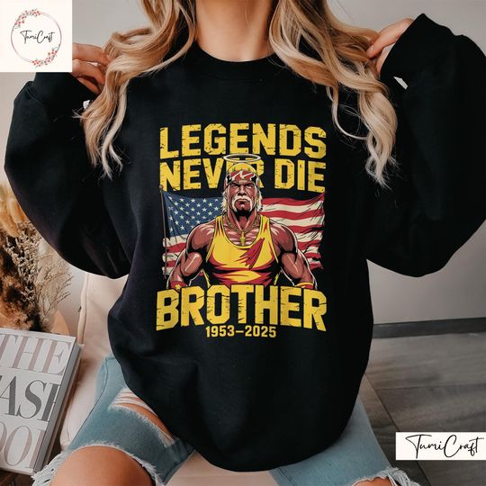 Discover Hulkamania Tribute Shirt, Hulk Hogan Memorial T-shirt, Wrestling Legend Tribute Tee, RIP Hulk Hogan Tshirt, Sweatshirt, Hoodie