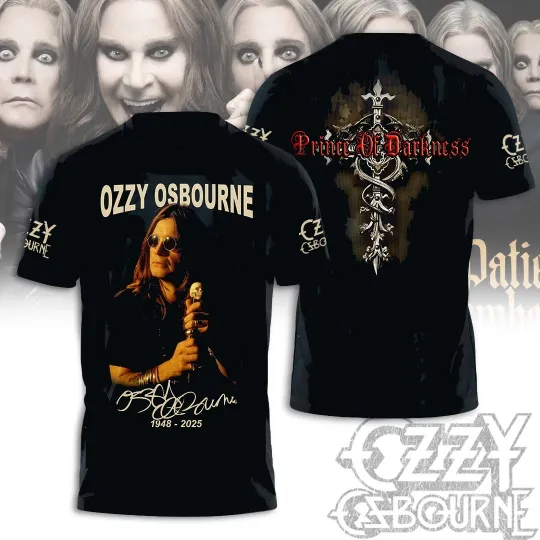 Discover Memory Ozzy Osbourne 3D Merch T-Shirt