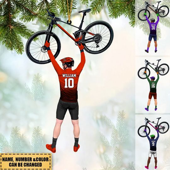 Discover Personalized Apperance And Name-Raised Bike-Acrylic Ornament