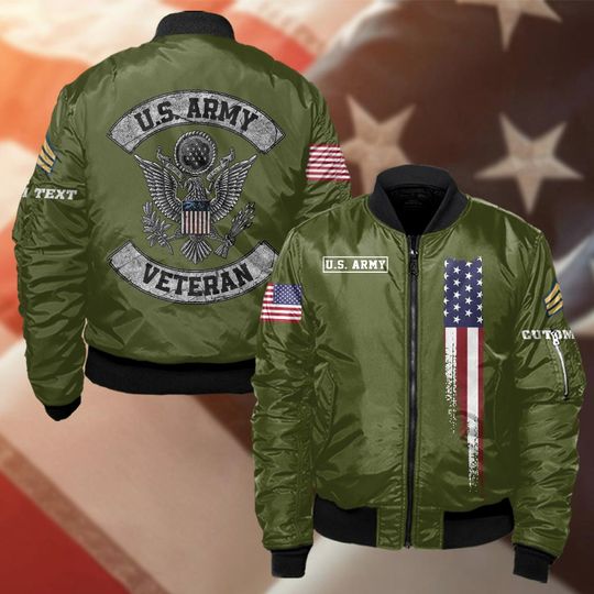Discover Customized U.S.Army Veteran Bomber Jacket