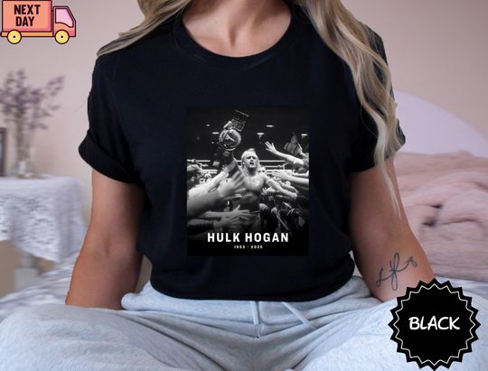 Discover Hulk Hogan RIP Shirt, 1953-2025 Hulkamania Tribute Tee, Wrestling Legend Memorial Shirt, Legends Never Die Brother Tee