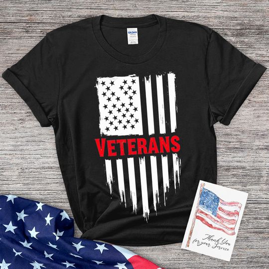 Discover America Flag Daddy Gildan 64000 T-shirt