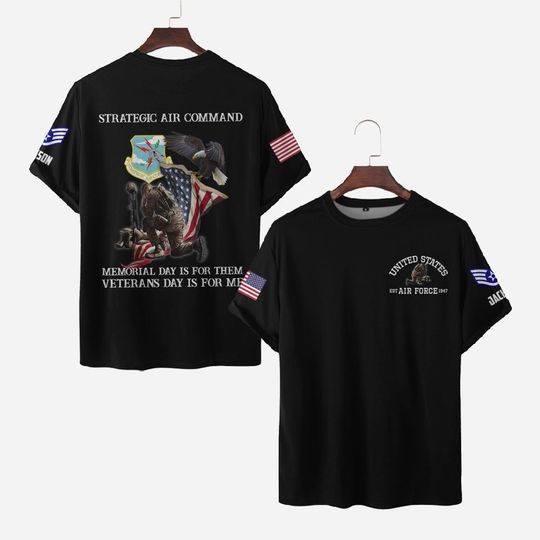 Discover Memorial Day Is For Them Veterans Day Is For Me – USAF Command 3D T-shirt