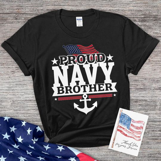 Discover US Navy Family, Proud Navy Brother Gildan 64000 T-shirt