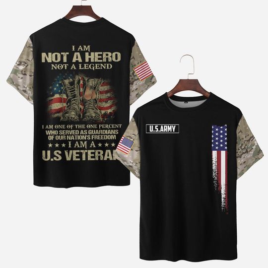 Discover Personalized I Am Not A Hero Not A Legend – I Am A U.S Veteran