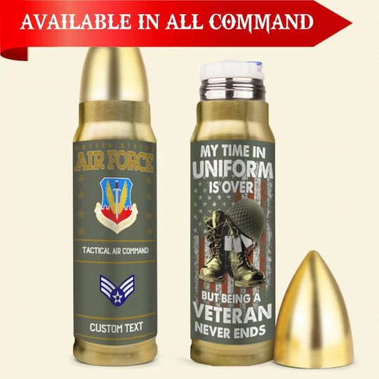 Discover Customized USAF Commands Bullet Tumbler
