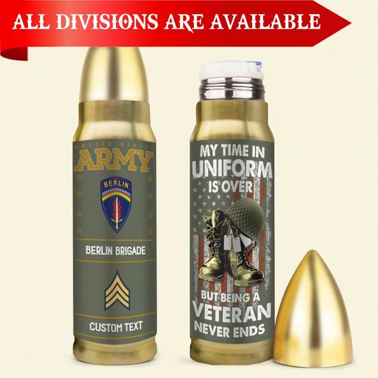 Discover Customized Army Divisions Bullet Tumbler