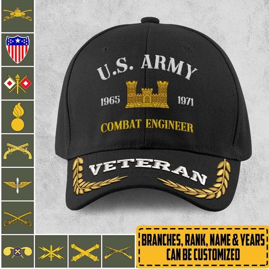 Discover Customized Army Branches Embroidered Baseball Caps