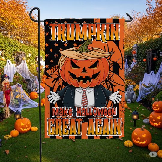 Discover Halloween 2025 Garden Flag, kin Make Halloween Great Again Flag