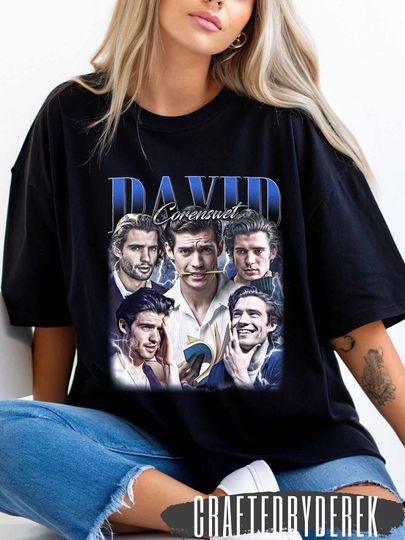 Discover David Corenswet super man DC Actor T-Shirt, Vintage Style Celebrity Fan, Movie TV Show