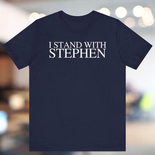 Discover Stand With Stephen Shirt, Stephen Colbert Tee, Support Late Night Comedy