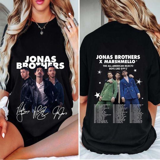 Discover Comfort Colors Jonas Brothers Shirt, Jonas Brother Merch, Retro Jonas Brothers Tour Shirt, Jonas Retro 90's, Jonas Brother Unisex T-shirt