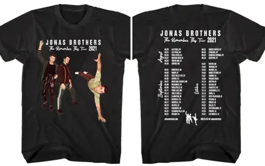 Discover Jonas Brothers The Remember This Tour 2021 T-Shirt