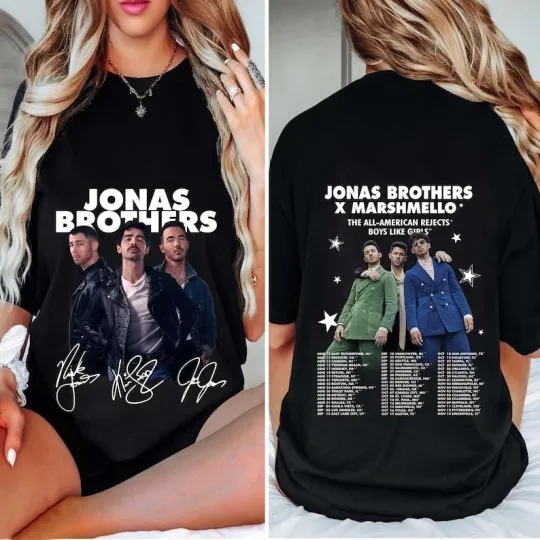Discover Jonas Brothers tour 2025 Shirt, Unisex, y2k