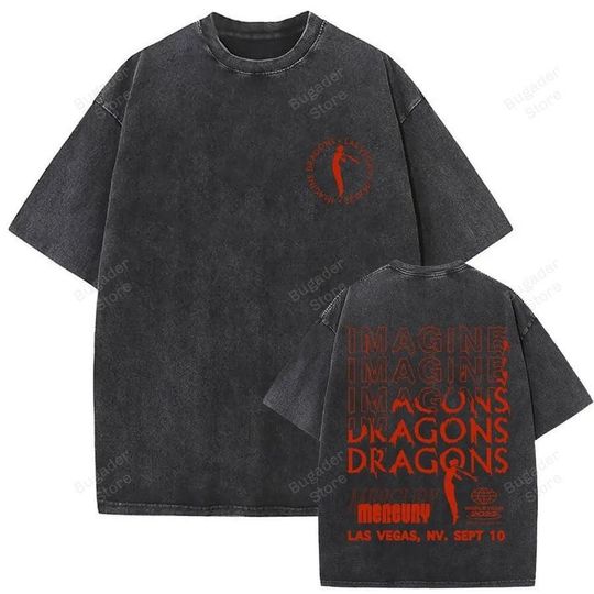 Discover Rock Band T-Shirt, Imagine Dragons Tour wash shirt