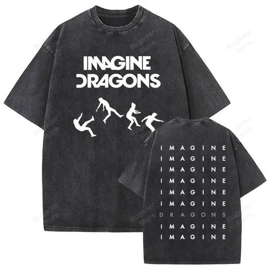 Discover Washed Imagine Dragons T-Shirt, Imagine Dragons Loom wash shirt