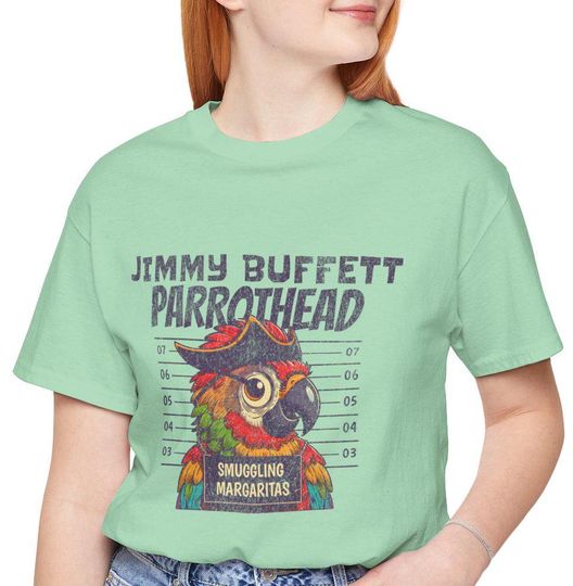 Discover Jimmy Buffett Parrothead Graphic Tee, Tropical Vibes Shirt, Jimmy Buffett Fan Gift