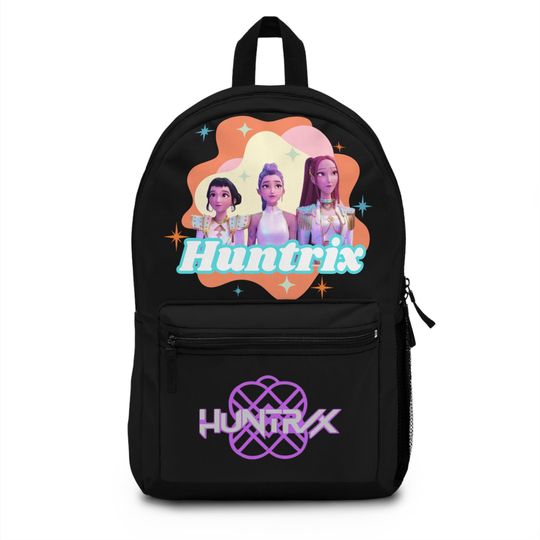 Discover Kpop Demon Hunter HUNTRIX Backpack Bag with Stylish Graphic, Perfect for School
