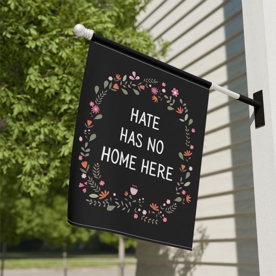 Discover Anti-Trump Flag, Hate Has No Home Here Protest Banner, Political Resistance Decor, Garden & House Banner