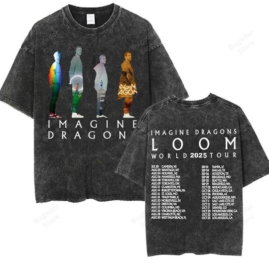 Discover Imagine Dragons Loom World Tour 2025 Wash shirt