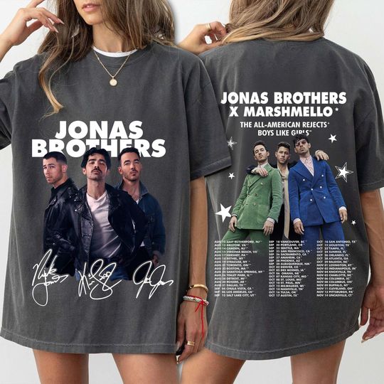 Discover Jonas Brother shirt, JONAS20 GREETINGS From Your Hometown Tee